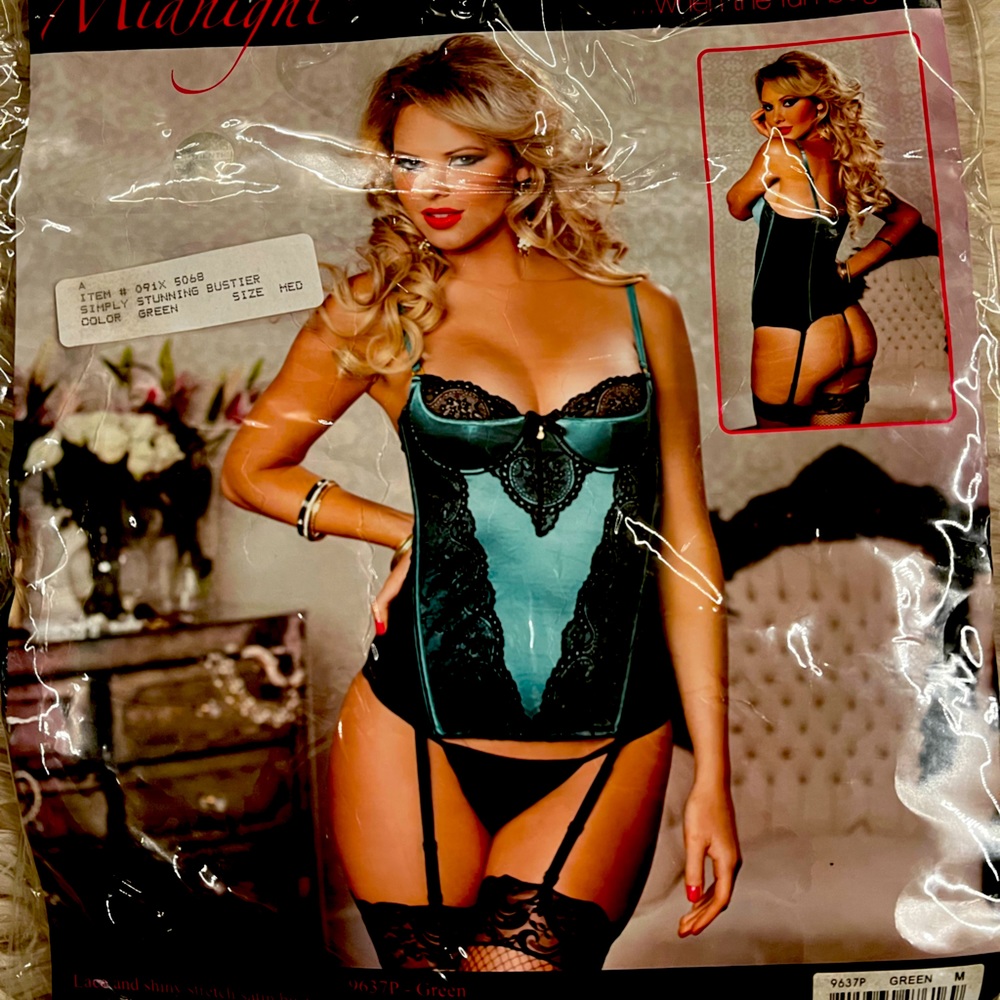 Fredricks of Hollywood green bustier